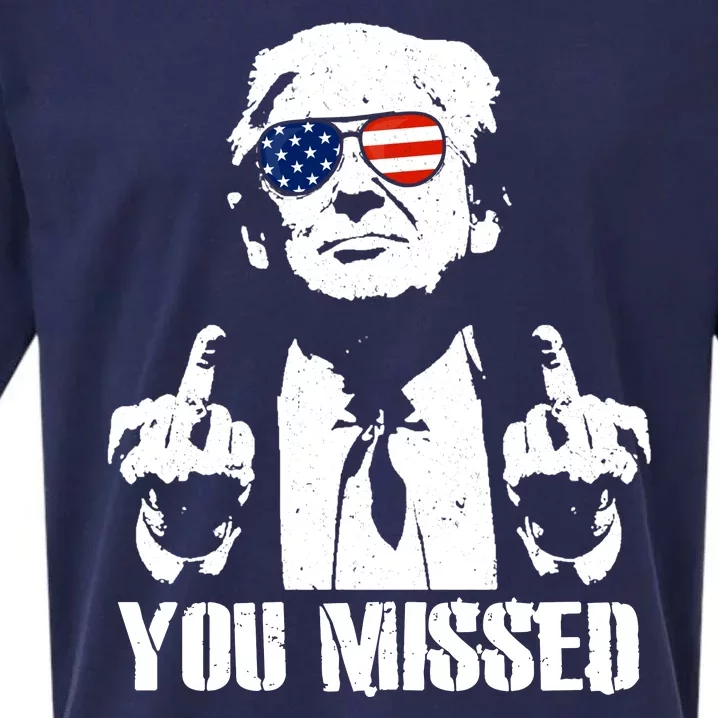 You Missed Finger Trump 2024 Take America Back Pennsylvania Rally Sueded Cloud Jersey T-Shirt