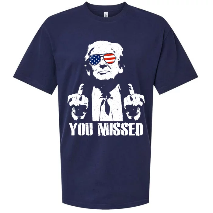 You Missed Finger Trump 2024 Take America Back Pennsylvania Rally Sueded Cloud Jersey T-Shirt