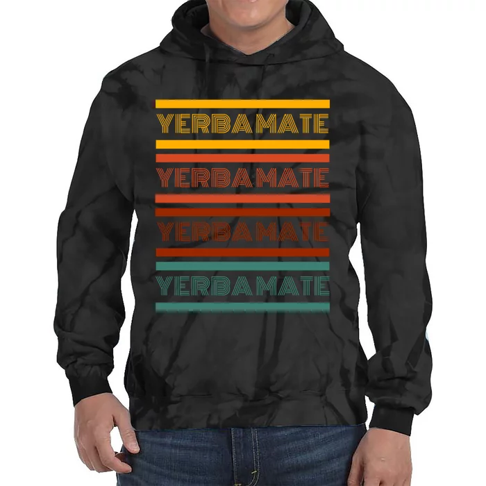 Yerba Mate Funny Retro Vintage Tie Dye Hoodie