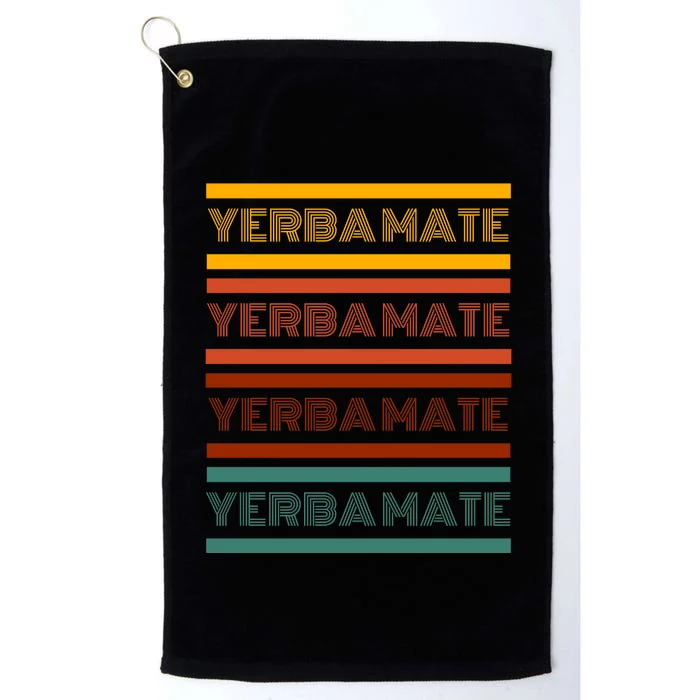 Yerba Mate Funny Retro Vintage Platinum Collection Golf Towel