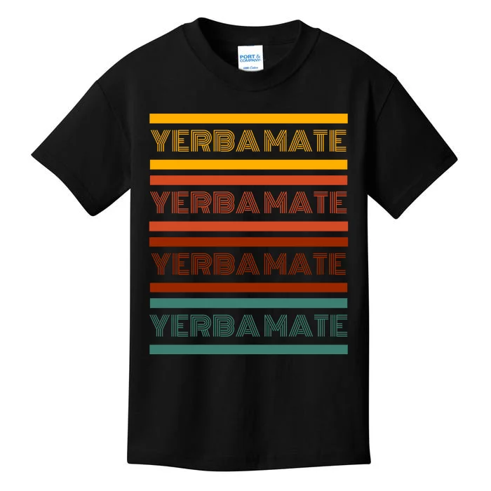 Yerba Mate Funny Retro Vintage Kids T-Shirt