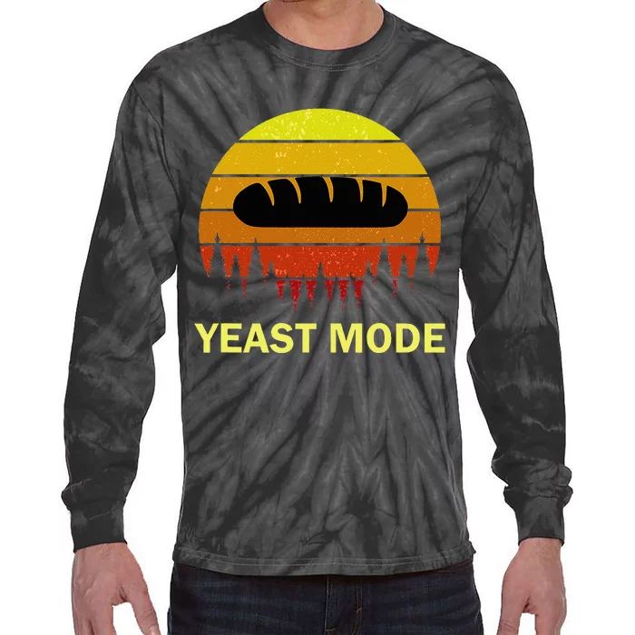 Yeast Mode Funny Bread Maker Pun Quote For Baking Bakers Tie-Dye Long Sleeve Shirt