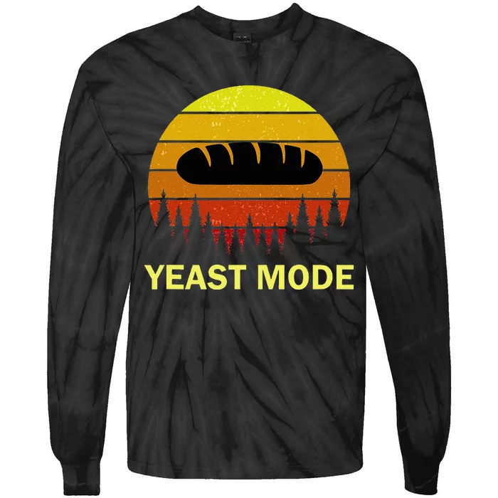 Yeast Mode Funny Bread Maker Pun Quote For Baking Bakers Tie-Dye Long Sleeve Shirt