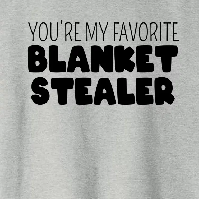 You're My Favorite Blanket Stealer Funny Marriage Love Gift Women's Crop Top Tee