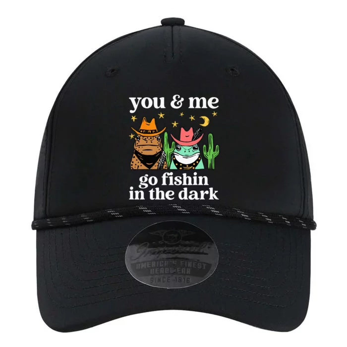 You & Me Go Fishin In The Dark Country Frogs Quote Performance The Dyno Cap