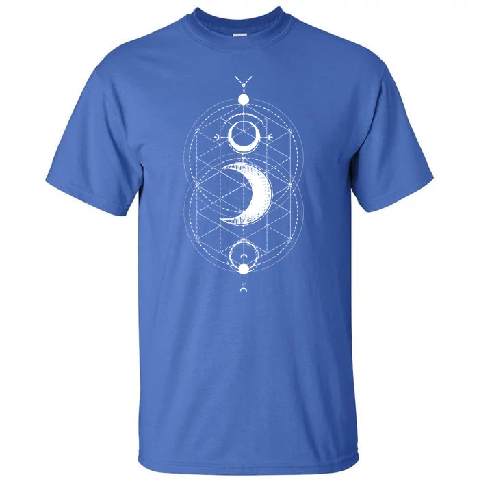 Yoga Magic Geometry Ying Yang Sun And Moon Cool Gift Tall T-Shirt