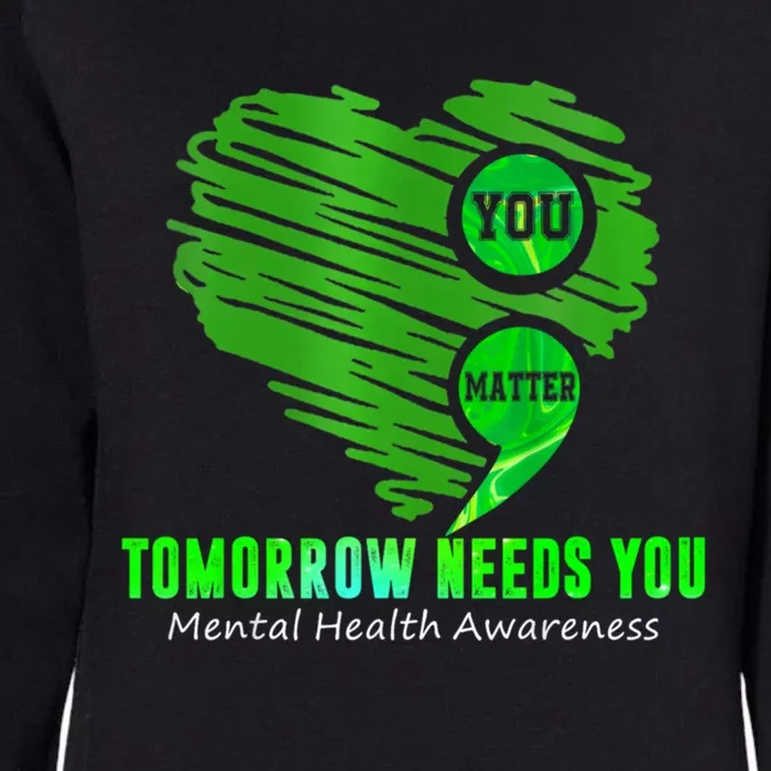 You Matter Heart Retro Tal Health Awareness Meaningful Gift Womens California Wash Sweatshirt