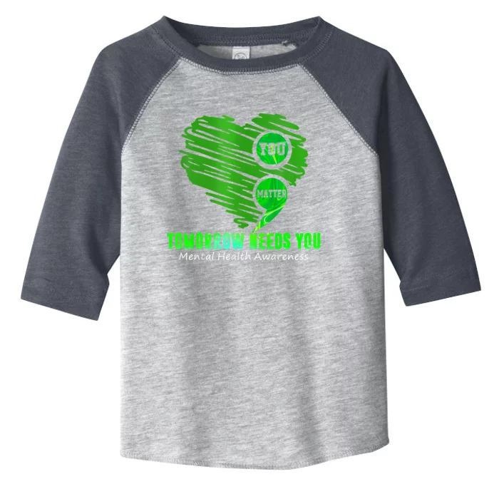 You Matter Heart Retro Tal Health Awareness Meaningful Gift Toddler Fine Jersey T-Shirt