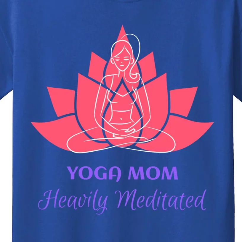 Yoga Mom Heavily Meditated Lotus Flower Position Relaxed Cute Gift Kids T-Shirt