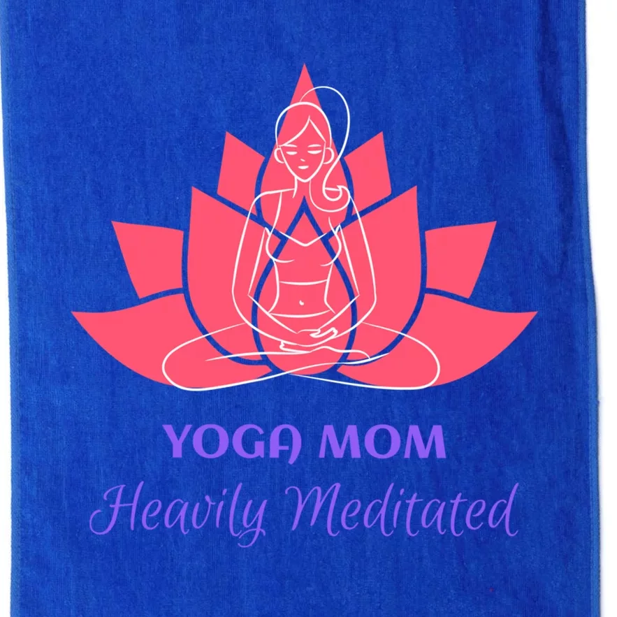 Yoga Mom Heavily Meditated Lotus Flower Position Relaxed Cute Gift Platinum Collection Golf Towel