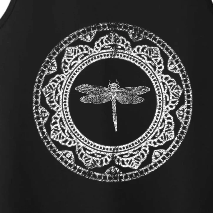 Yoga Magical Insect Dala Fractal Geometry Dragonfly Gift Performance Tank