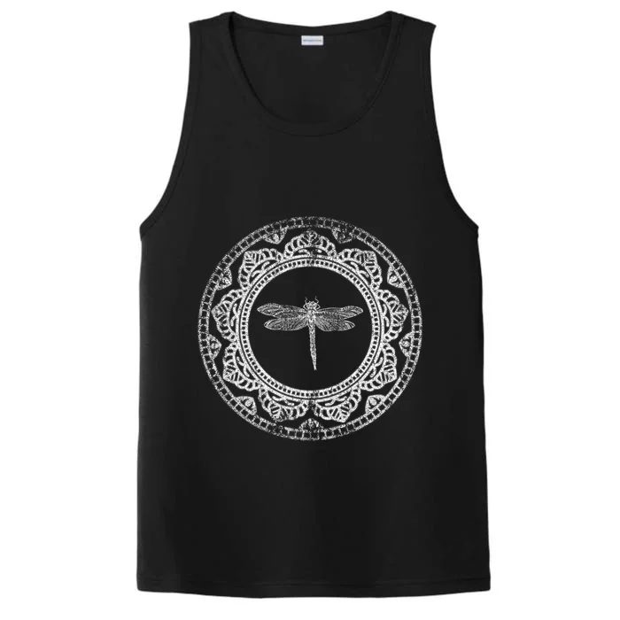 Yoga Magical Insect Dala Fractal Geometry Dragonfly Gift Performance Tank