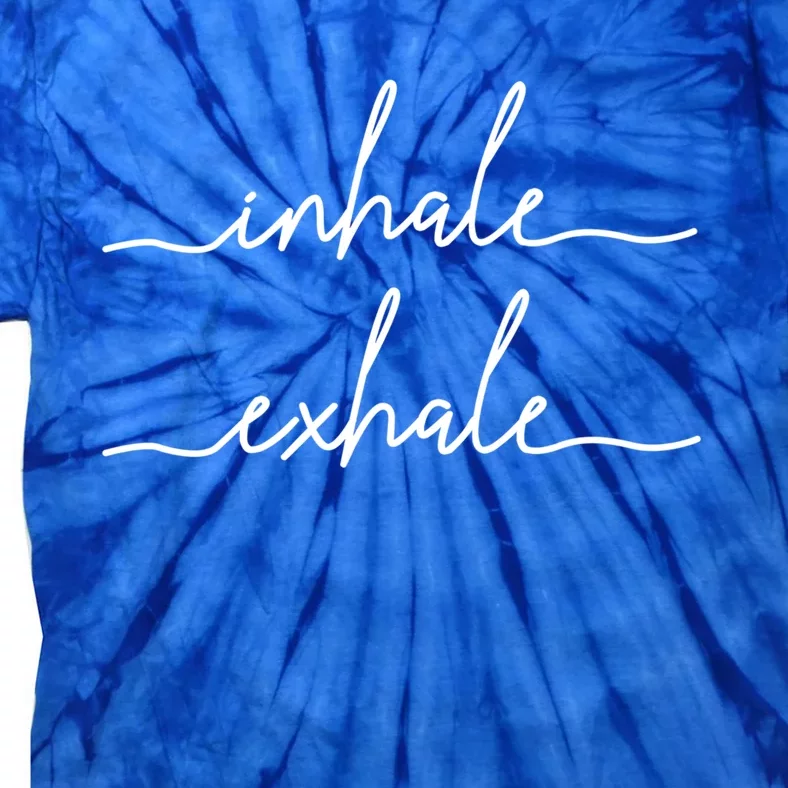 Yoga Meditation Inhale Exhale Spiritual Buddhism Yogi Gift Great Gift Tie-Dye T-Shirt