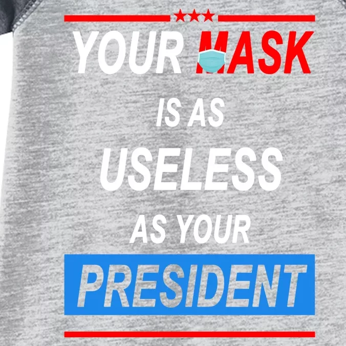 Your Mask Is As Useless As Your President Infant Baby Jersey Bodysuit