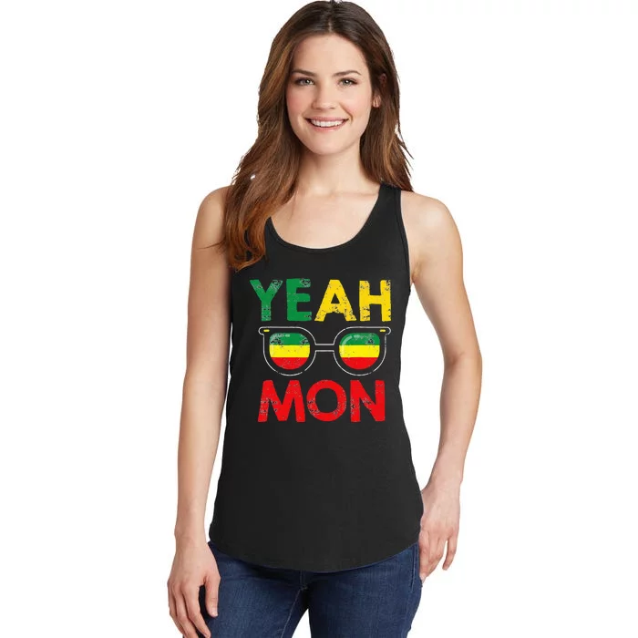 Yeah Mon Jamaican Vacation Jamaica Reggae Ladies Essential Tank