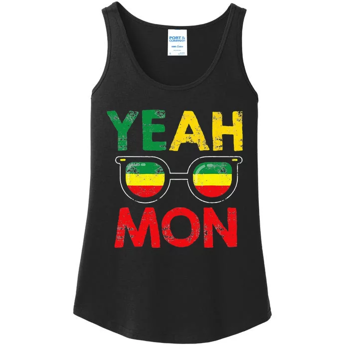 Yeah Mon Jamaican Vacation Jamaica Reggae Ladies Essential Tank