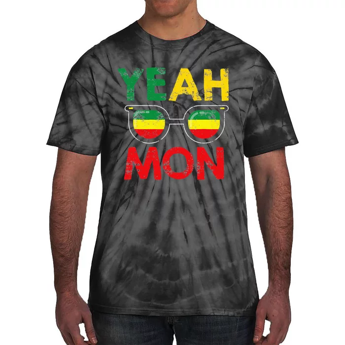 Yeah Mon Jamaican Vacation Jamaica Reggae Tie-Dye T-Shirt