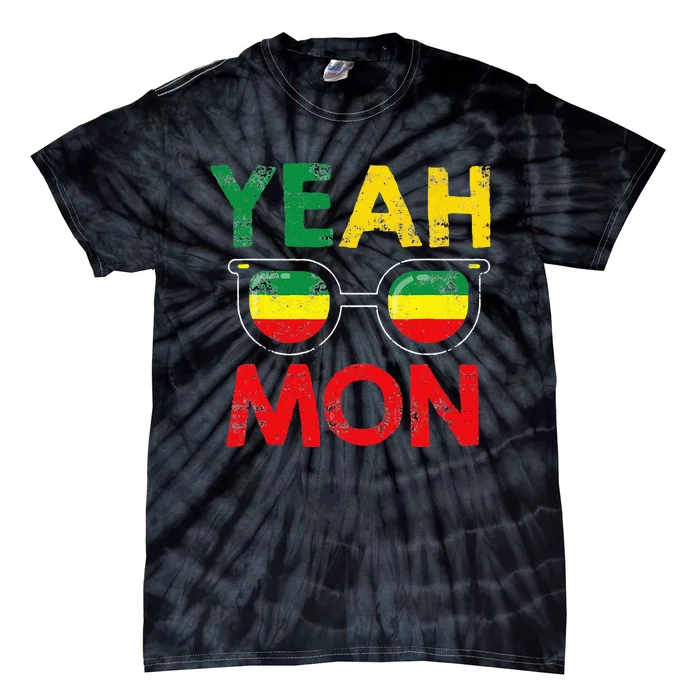 Yeah Mon Jamaican Vacation Jamaica Reggae Tie-Dye T-Shirt