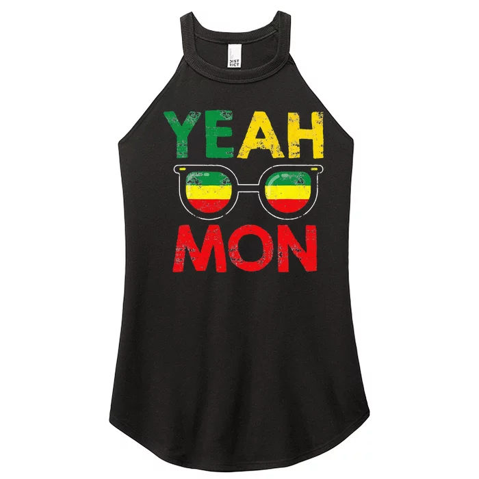 Yeah Mon Jamaican Vacation Jamaica Reggae Women’s Perfect Tri Rocker Tank