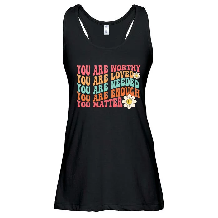 You Matter Kindness Be Kind Groovytal Health Awareness Ladies Essential Flowy Tank