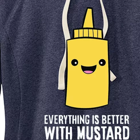 Yellow Mustard Lover Everything Is Better With Mustard Women's Fleece Hoodie