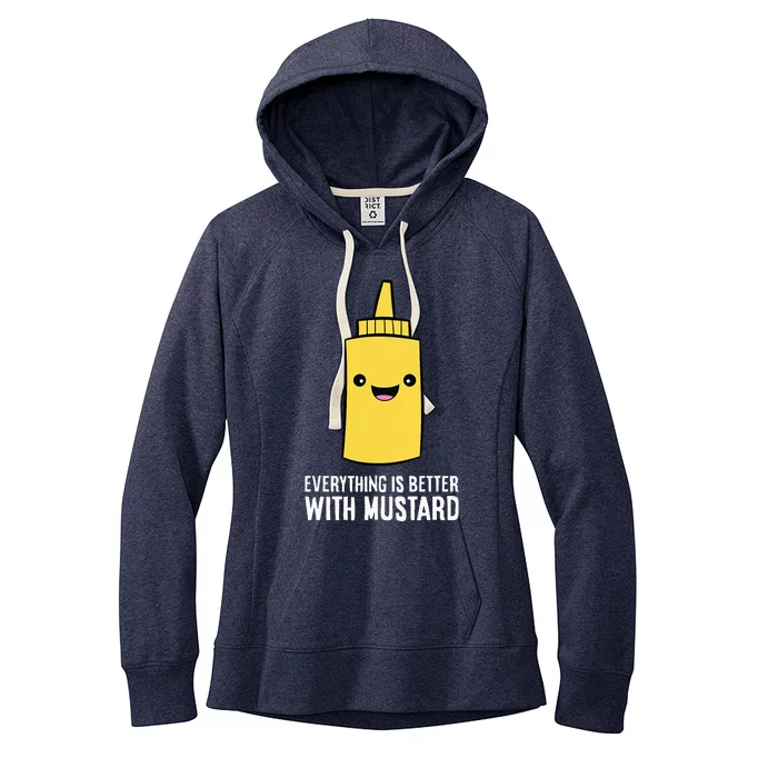 Yellow Mustard Lover Everything Is Better With Mustard Women's Fleece Hoodie