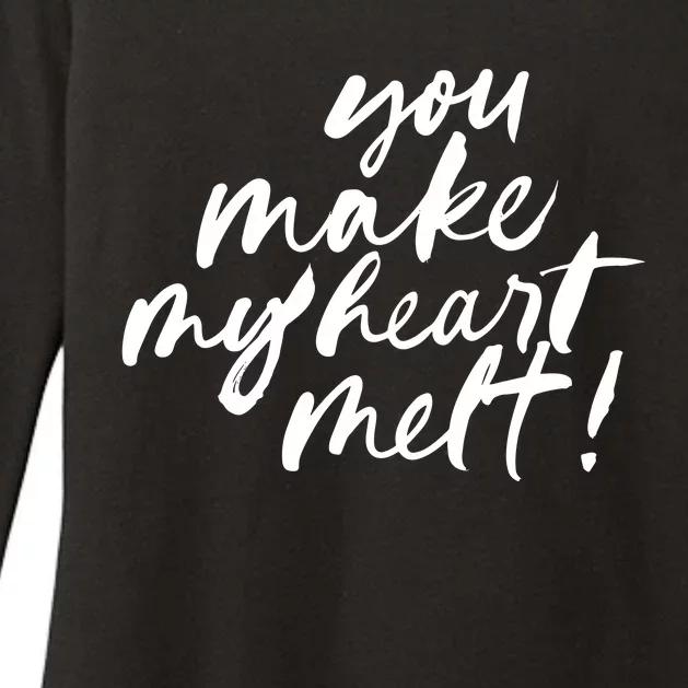 You Make My Heart Melt Cute Gift Womens CVC Long Sleeve Shirt