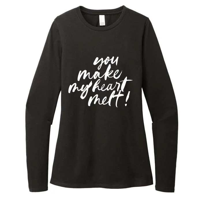 You Make My Heart Melt Cute Gift Womens CVC Long Sleeve Shirt