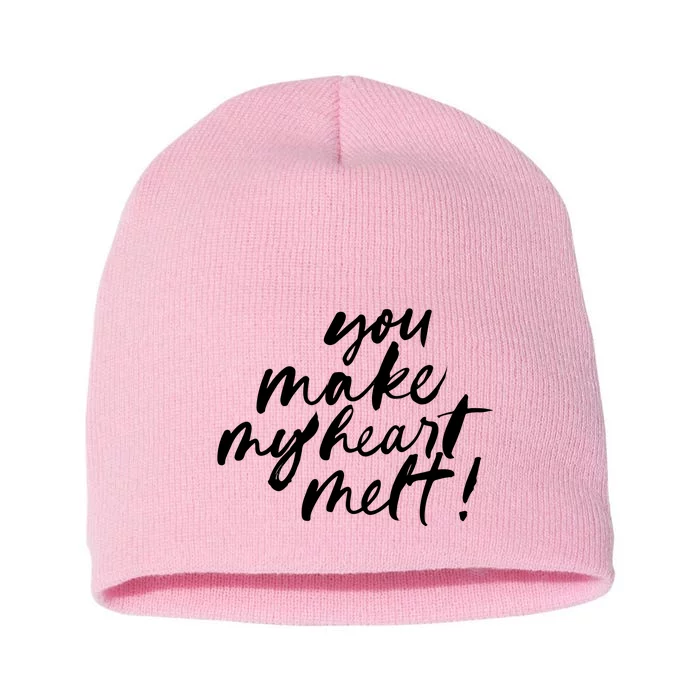 You Make My Heart Melt Cute Gift Short Acrylic Beanie