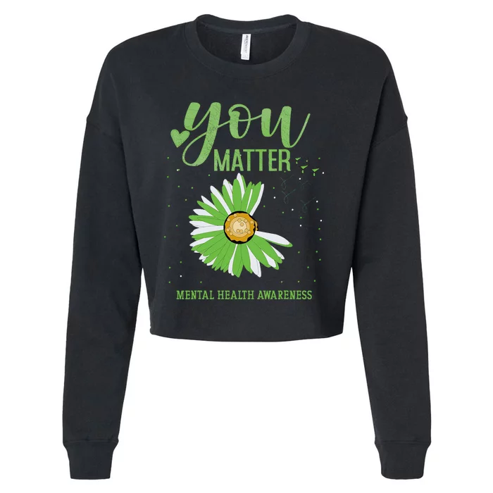 You Matters Mental Health Awareness Cropped Pullover Crew