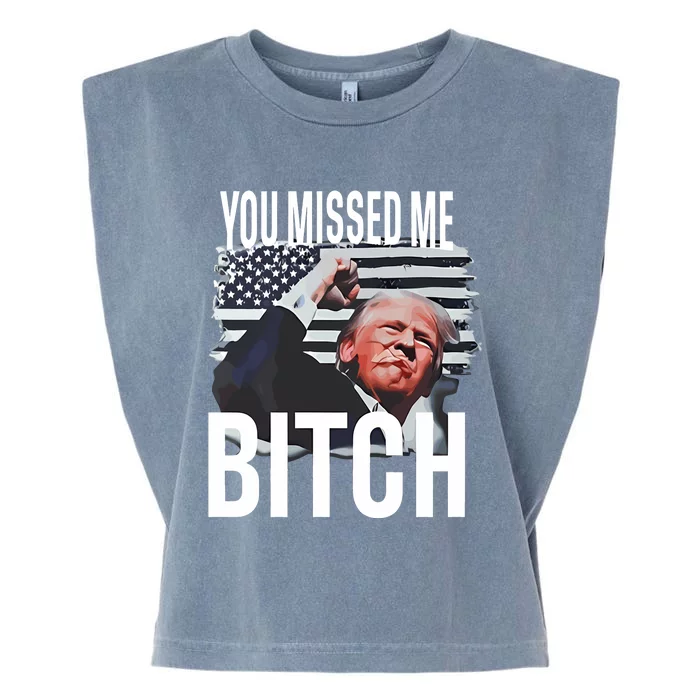 You Missed Me Trump Garment-Dyed Women's Muscle Tee