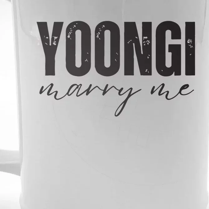 Yoongi Marry Me Front & Back Beer Stein