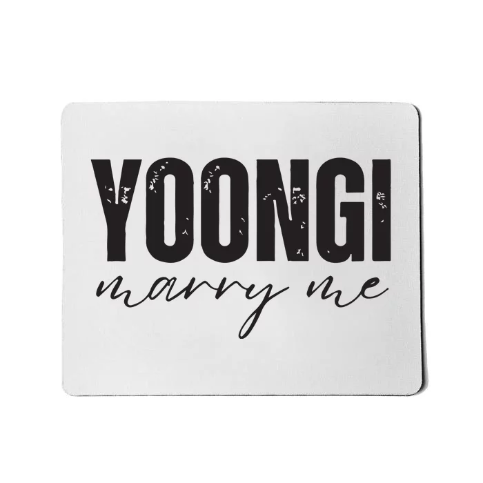 Yoongi Marry Me Mousepad