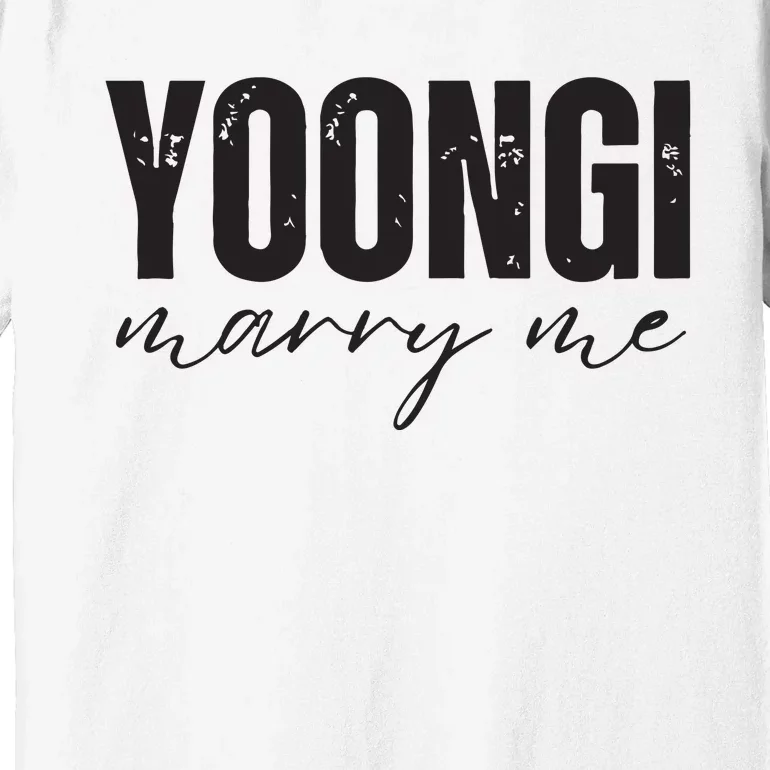 Yoongi Marry Me Premium T-Shirt