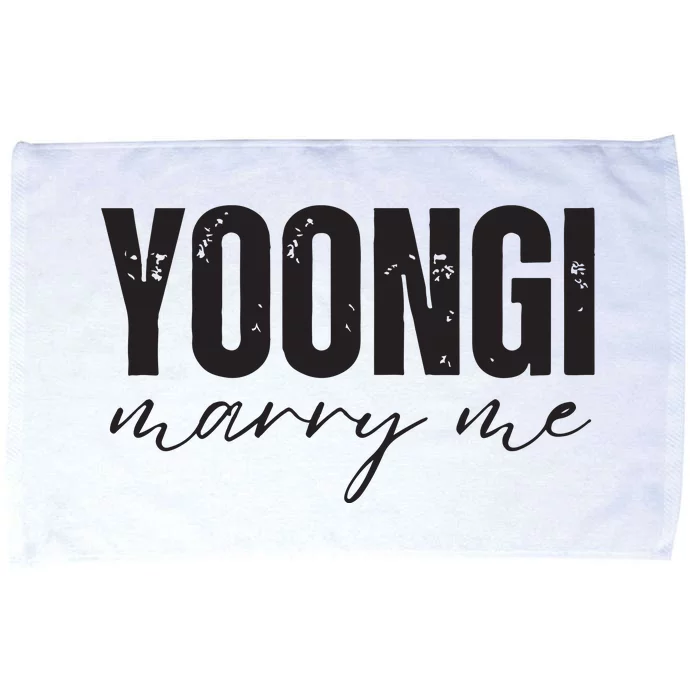 Yoongi Marry Me Microfiber Hand Towel