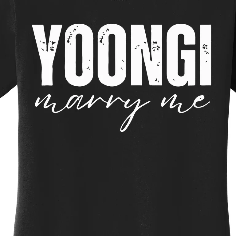 Yoongi Marry Me Women's T-Shirt