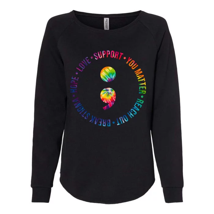 You Matter Mental Health Awareness Colorful Womens California Wash Sweatshirt