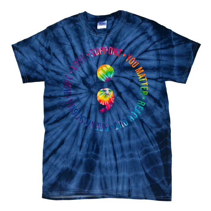 You Matter Mental Health Awareness Colorful Tie-Dye T-Shirt