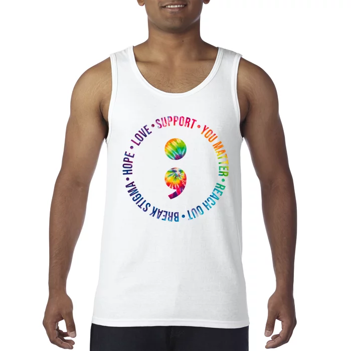 You Matter Mental Health Awareness Colorful Tank Top