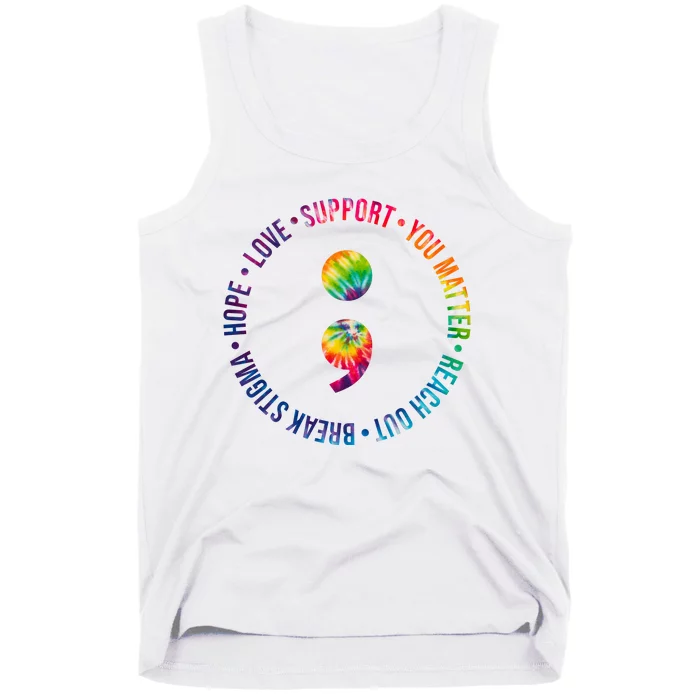 You Matter Mental Health Awareness Colorful Tank Top