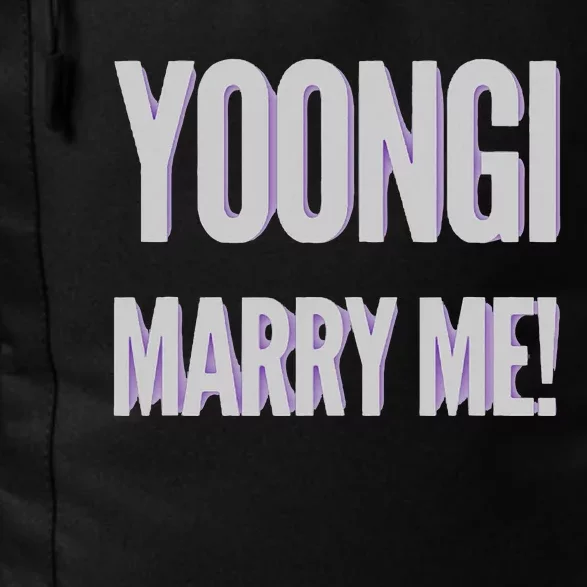 Yoongi Marry Me Daily Commute Backpack