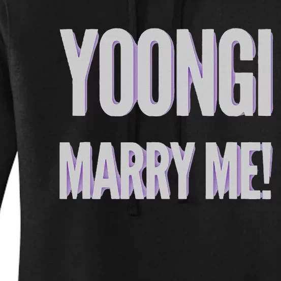 Yoongi Marry Me Women's Pullover Hoodie