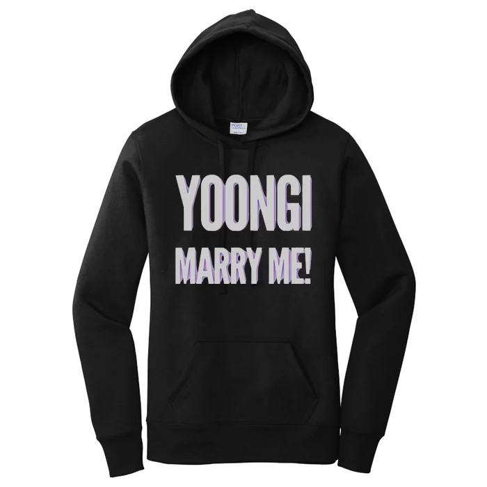 Yoongi Marry Me Women's Pullover Hoodie