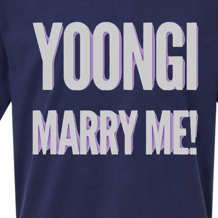 Yoongi Marry Me Sueded Cloud Jersey T-Shirt