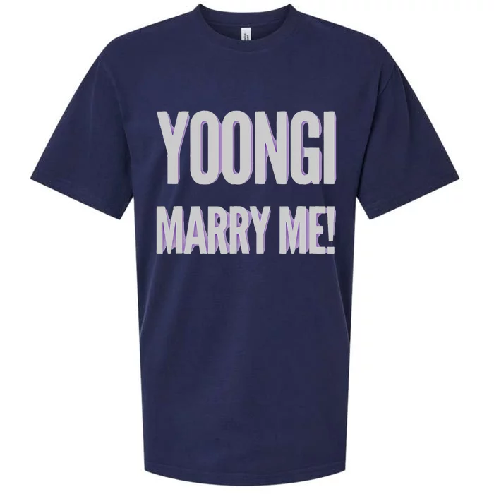 Yoongi Marry Me Sueded Cloud Jersey T-Shirt