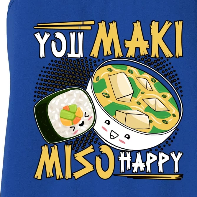 You Make Miso Happy Japanese Sushi Lover Gift Women's Racerback Tank