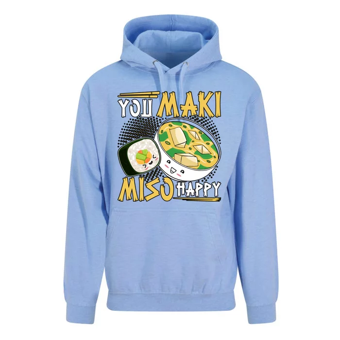 You Make Miso Happy Japanese Sushi Lover Gift Unisex Surf Hoodie