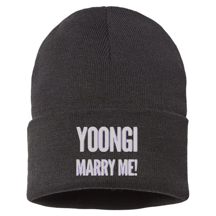 Yoongi Marry Me Sustainable Knit Beanie