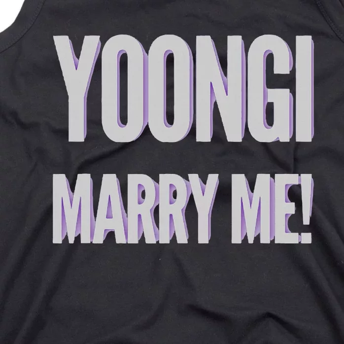 Yoongi Marry Me Tank Top