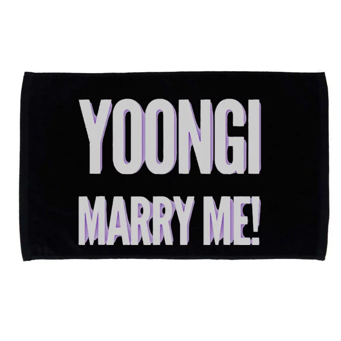 Yoongi Marry Me Microfiber Hand Towel